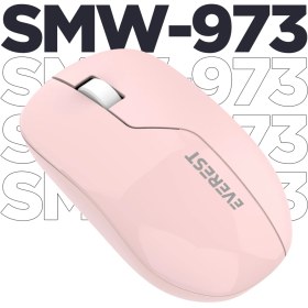 Resim Everest SMW-973 USB Beyaz/gri 2.4ghz Kablosuz Mouse 