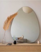 Resim İzmir Sanat Dekoratif Asimetrik Ayna Dresuar Salon Ayna 