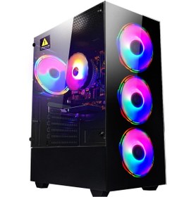 Resim Ramtech DG-i5-900 Ekstra i5-9400F 16 GB 480 GB SSD 4 GB GT740 24" Dual Dos Masaüstü Oyuncu Bilgisayarı 