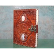 Resim Taşlı Deri Defter Model 9 