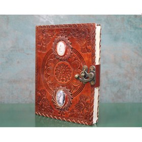 Resim Taşlı Deri Defter Model 9 