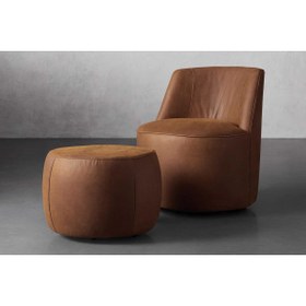 Resim Vivense LOFT BERJER VE PUF, KAHVE 