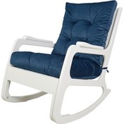 Resim Vivense ASEDİA KONTES SALLANAN SANDALYE, LACİVERT, BEYAZ AYAK 