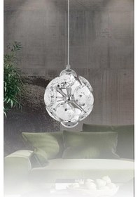 Resim Eray Aydınlatma 2020-01 Kr Tekli Sarkıt Ledli Avize Krom 