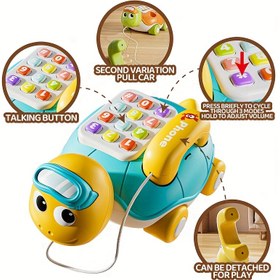 Resim Çizgi Film Kaplumbağa Tasarımı Bebek Telefon Oyuncak - Sayısal Düğmeler, Eğlenceli Işıklar ve Sesli Etkileşimli Öğrenme Özellikleri, Pil ile Çalışır (Piller Dahil Değildir), Erken Bilişsel Gelişim İçin Uygun, Bebekler İçin Hediye, Doğum Günü Hediyeleri, Cadılar Bayramı Hediyeleri, Yeni Yıl Hediyeleri, Anneler İçin Gereken Bir Aracı Olarak Bebekler İçin Gereklidir. 