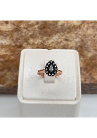 Resim Elmas Montür Rosegold Su Yolu Damla Gümüş Set Takım Rose Gold 
