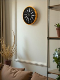 Resim Büro Ev Ofis Hediyesi İçin 36cm Turuncu Stil Dekor Duvar Saati Diğer 