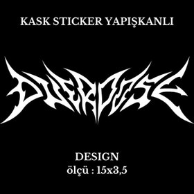 Resim Motor Kask Sticker DESIGN 