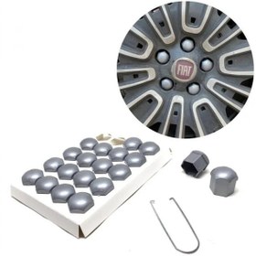 Resim Düz Bijon Kapağı Sökme Aparatlı 20 Li Set Gri 17 Mm 