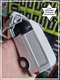 Resim OYUNCAKSAHİLİ Volkswagen Transporter Panelvan Metal Minibüs Beyaz Çekbırak Koleksiyon 