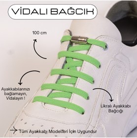 Resim Mag Shoes Care 100cm Akıllı Vidalı Ayakkabı Bağcığı 