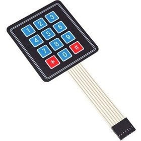 Resim 3X4 Membran Tuş Takımı Keypad 