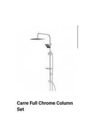 Resim İsaoğlu Yapı Duş Sistemi Tepe Yağmurlamalı Columun Duş Seti Batarya Dahil Komple Set Gri 