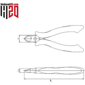 Resim Izeltaş Elektronikçi Tipi Yan Keski 125Mm - 3550140125 