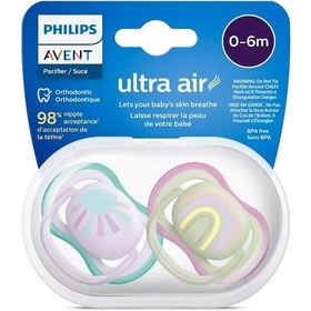 Resim Philips Avent Ultra Air Emzik 0-6 Ay Kız Çok Renkli 