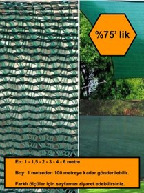 Resim %75 Gölge Oranlı File, Gölgelik, Gergi File, Bahçe Gölgeliği, 3x11 Metre 