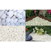 Resim DOLOMİT TAŞI BEYAZ 6-10 cm 5 KG DOĞAL DEKORASYON TAŞI 