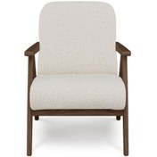 Resim Normod Levy Koyu Meşe Berjer - Bukle 