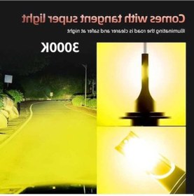 Resim Novahub 2 Adet H4 H7 H11 H10 Led Araba Farı 3000k 6000k Psx24w 9005 Hb3 9006 3000k Altın H16 Diğerleri 