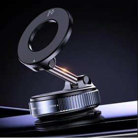 Resim Kupa 360 Dönebilen Magnetik Telefon Tutucu Katlanabilir Destek Çubuk Çift Katman N52 Mıknatıs Gücü Vakum 