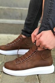 Resim Erkek Taba Bağcıklı Kalın Taban Bot - 258 - CBT Roma 