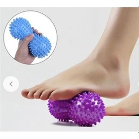 Resim Masaj Topu Duyu Bütünleme Duyu Topu Ayak Masaj Silindir Mor 