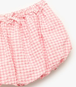 Resim Koton Fiyonk Detaylı Beli Lastikli Pötikareli Balon Etek Pembe Ekose 5skg70108aw Pembe Ekoseli 