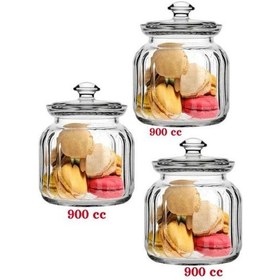 Resim Paşabahçe Viva Cam Kavanoz 900 Cc X 3 Adet 96374 