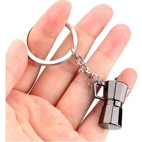 Resim Moka Pot Metal Anahtarlık Ik 