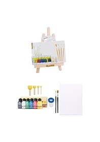 Resim Ekonomik Yağlı Boya 12x12 Ml-akrilik Boya 6x75 Ml Başlangıç Seti 
