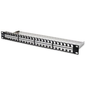 Resim Digitus Dn-91424 48 Port Boş Patch Panel Zırhlı Keystone Jack Ta 