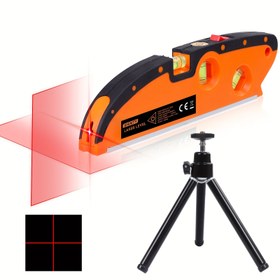 Resim SHINTY Yatay ve Dikey Çapraz Lazer Hattı Seviyesi - Çift Kırmızı Işın, Pil ile Çalışır, ≤36V, Plastik Malzeme, Hassas Alınıştırma ve Ölçüm için İdeal, Lazer Seviye Aracı 
