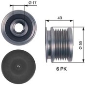 Resim Gates Oap7114 Alternator Kasnagi 03g903119b 045903119a 