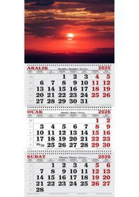 Resim 2026 Yılı Gemici Takvimi-kızıl Gün Batımı 