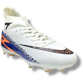 Resim 610 Süperfly Yeni Model Özel Taban Çoraplı Krampon Beyaz Siyah Desenli Beyaz - Siyah 