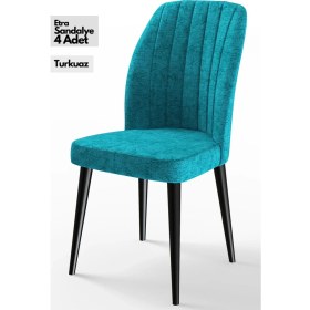 Resim Canisa Concept Canisa Etra Serisi Gürgen Ayaklı Sandalye , 4 Adet , Ayaklar Siyah 
