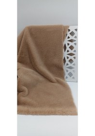 Resim Krem Renk Peluş Kumaş 