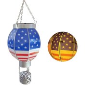 Resim Maiyame Renkli Balon Şekilli Solar Bahçe Lambası - Dış Mekan Dekorasyonu İçin Sıcak Işık 