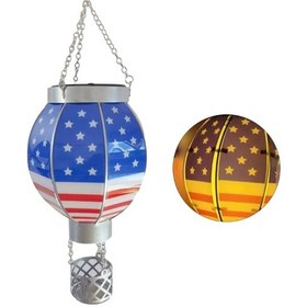 Resim Maiyame Renkli Balon Şekilli Solar Bahçe Lambası - Dış Mekan Dekorasyonu İçin Sıcak Işık 