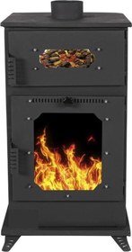 Resim Etinova Pelet Sobası M002 Mini Fırınlı Pelet Sobası 