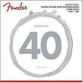 Resim Fender 7250 Nickel Plated Steel Long Scale 7250L .040-.100 Bas Gitar Teli 