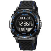 Resim Rogfer Skmeı 2099 Çok Fonksiyonlu Erkekler Açık 50m Su Geçirmez Aydınlık Dijital Bilek Saati Mavi Çok Renkli Çok Renkli 