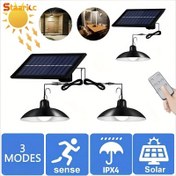 Resim Staaricc 1 Güneş LED Asma Işık - Çift/Tek Başlık, İç ve Dış Mekan Kullanımı İçin Uygun - Duvara Monte, Uzaktan Kumanda, Ayarlanabilir Parlaklık, Zamanlayıcı Fonksiyonu, Avlu, Koridor, Kapı, Garaj Aydınlatma Dekoru, Sokak ve Alan Aydınlatması İçin İdeal 