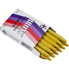 Resim Brons Tebeşir Yuvarlak Yağlı Sarı 12 Lİ BR-253 