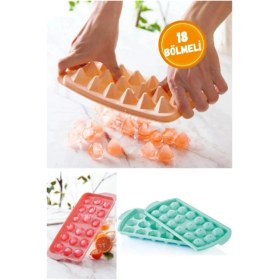 Resim River World Buz Kalıbı 18 Bölmeli Elmas Modelli Çok Renkli 