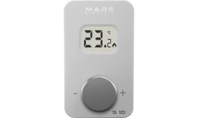 Resim Mars S10 Kablosuz Dijital Oda Termostatı Beyaz 