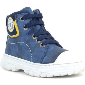 Resim Hakiki Deri Pixel Lacivert Kamuflaj Desenli Erkek Çocuk Bot Lacivert 