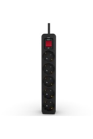 Resim Inca Ipw-44sy3 5 Port Akım Korumalı Kırmızı Led Tuşlu Priz 3m - Siyah 