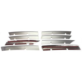 Resim Solarex Volkswagen Passat B6 2005-2010 Uyumlu Krom Ön Panjur 8 Parça P.çelik 