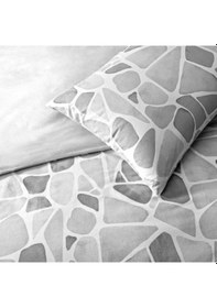 Resim Taç - Alvy Ranforce Tek Kişilik Nevresim Takımı Gri 